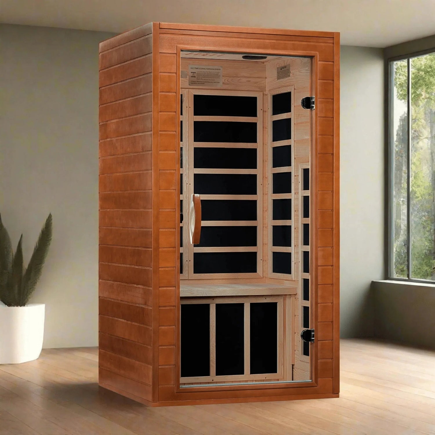 Trivano Living- "Avila" 1-2-person Low EMF FAR Infrared Sauna DYN-6103-01-Sauna-Trivano Living-Trivano Living