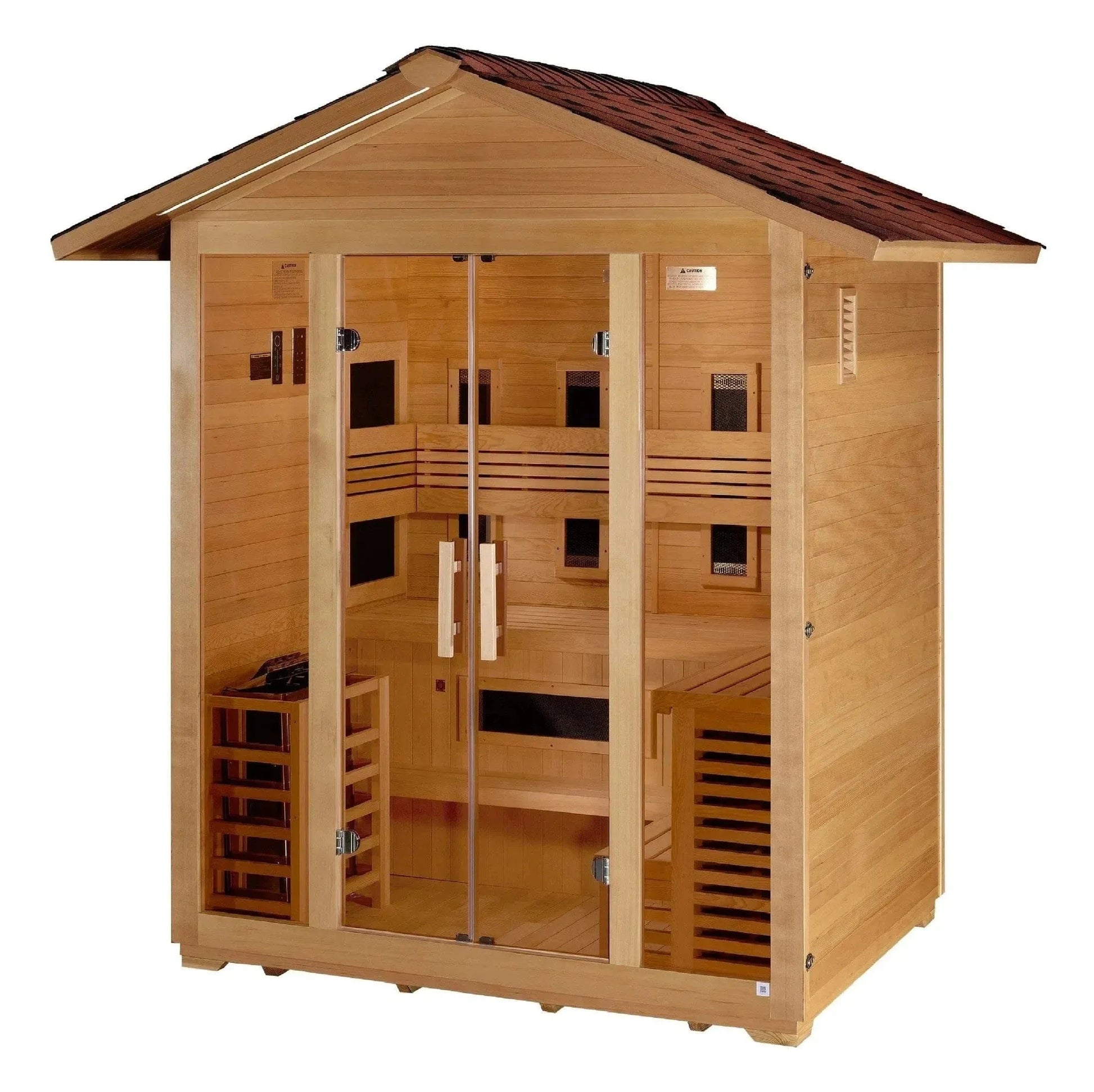 Trivano Living- "Gargellen" 5 Person Hybrid Outdoor Sauna GDI-8125-01-Sauna-Trivano Living-Trivano Living