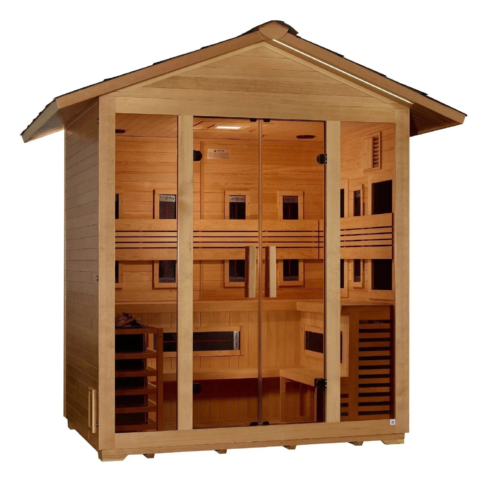 Trivano Living- "Gargellen" 5 Person Hybrid Outdoor Sauna GDI-8125-01-Sauna-Trivano Living-Trivano Living