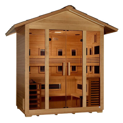 Trivano Living- "Gargellen" 5 Person Hybrid Outdoor Sauna GDI-8125-01-Sauna-Trivano Living-Trivano Living