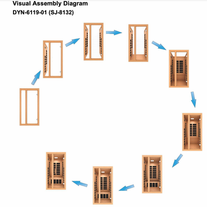 Trivano Living- "Gracia" 1-2-person Low EMF FAR Infrared Sauna DYN-6119-01-Sauna-Trivano Living-Trivano Living