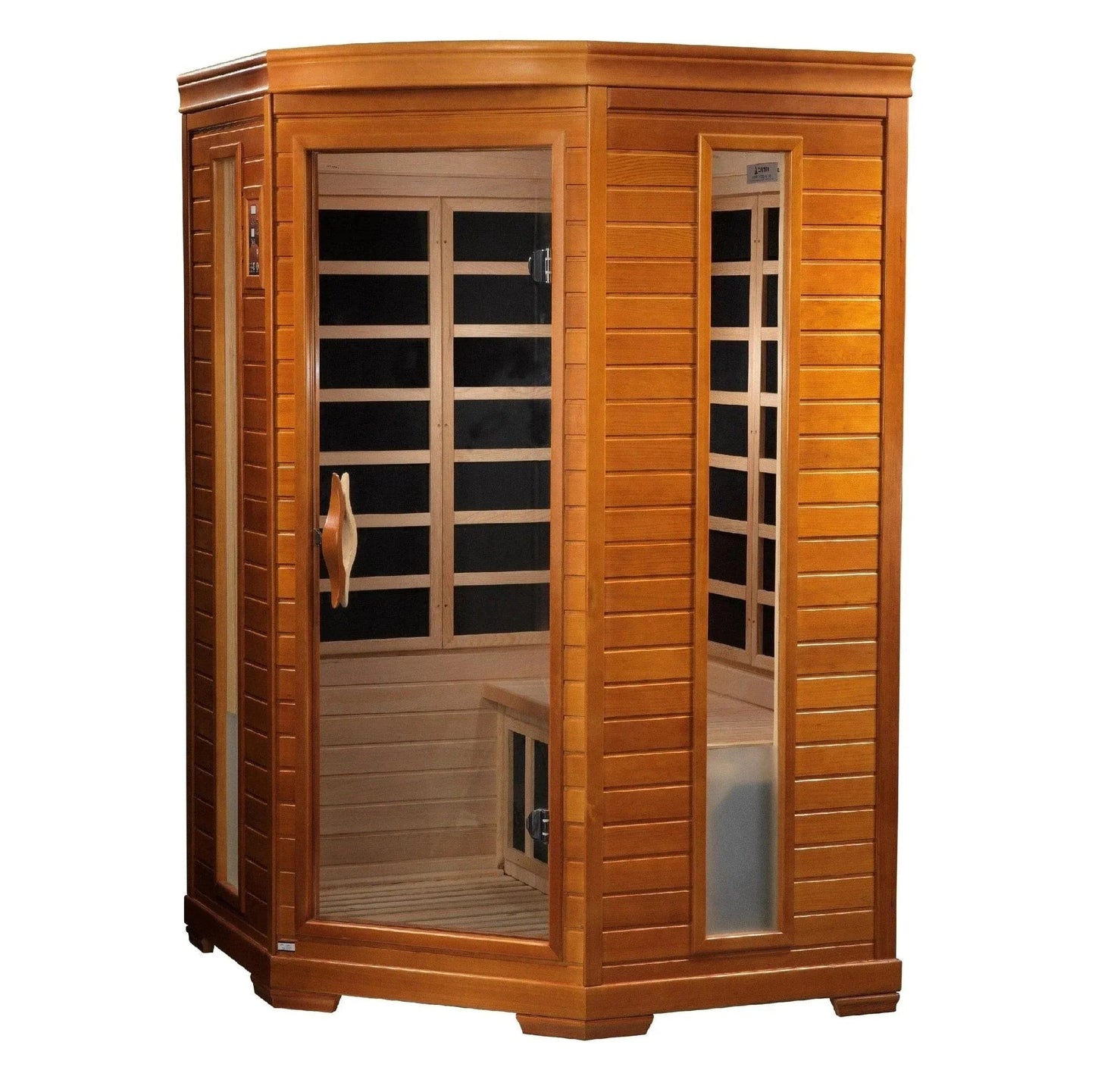 Trivano Living- "Heming" 2-person Corner Low EMF FAR Infrared Sauna - DYN-6225-02-Sauna-Trivano Living-Trivano Living