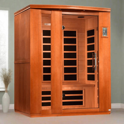 Trivano Living- "Lugano" 3-person Low EMF FAR Infrared Sauna DYN-6336-02-Sauna-Trivano Living-Trivano Living